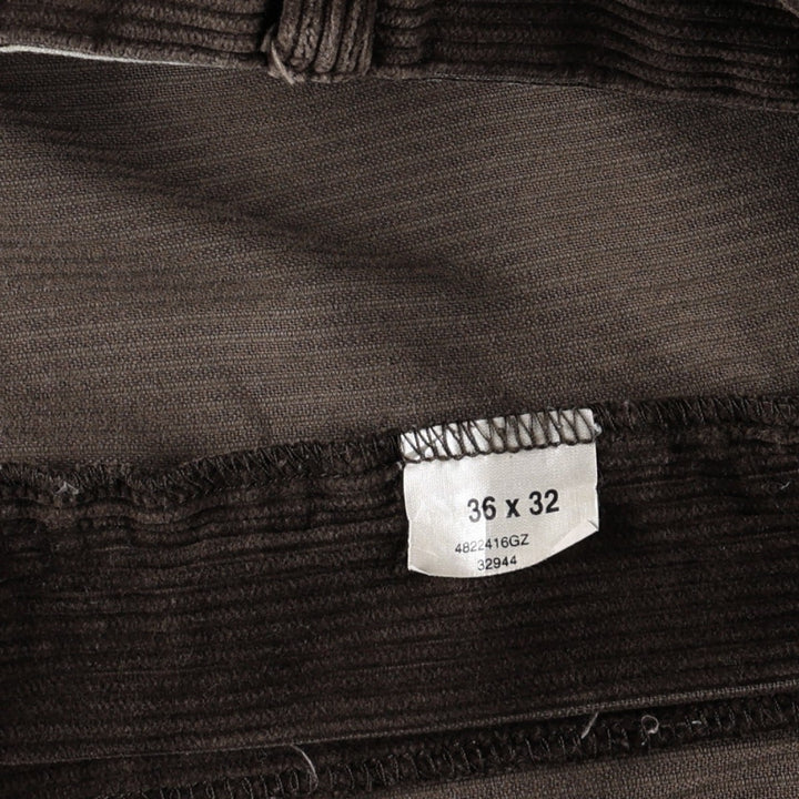 Ralph Lauren Polo Ralph Lauren Two-Pleat Corduroy Pants, Men's Size W36 (approx.) cotton brown type Vintage Second Hand