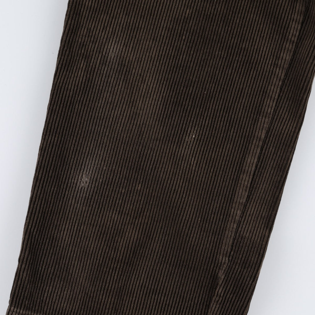 Ralph Lauren Polo Ralph Lauren Two-Pleat Corduroy Pants, Men's Size W36 (approx.) cotton brown type Vintage Second Hand