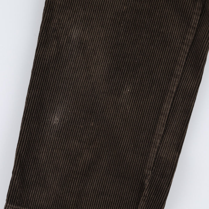 Ralph Lauren Polo Ralph Lauren Two-Pleat Corduroy Pants, Men's Size W36 (approx.) cotton brown type Vintage Second Hand