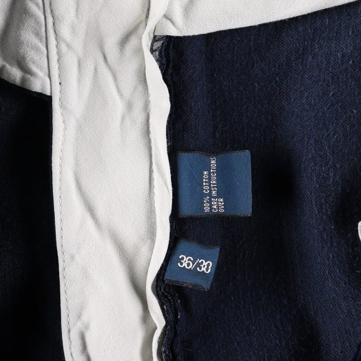 Ralph Lauren POLO by Ralph Lauren wide-wale corduroy pants, men's size W36 (approx.) cotton navy blue type Vintage Second Hand
