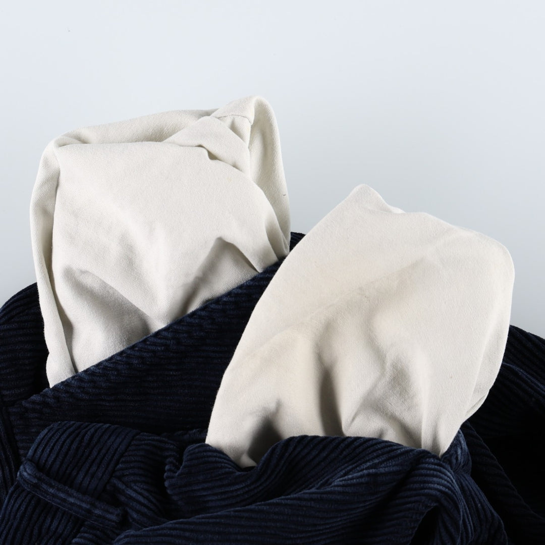 Ralph Lauren POLO by Ralph Lauren wide-wale corduroy pants, men's size W36 (approx.) cotton navy blue type Vintage Second Hand