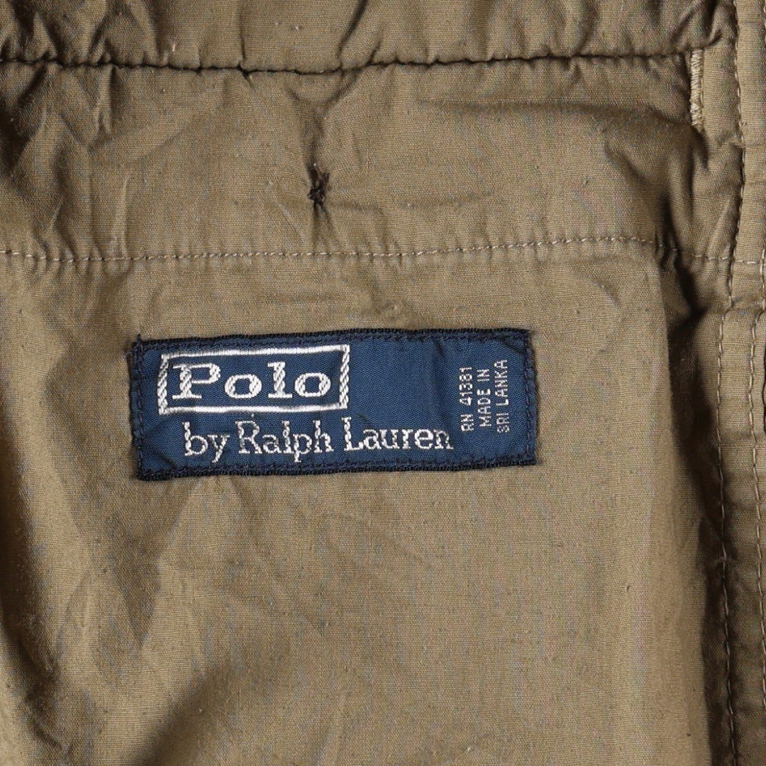 Ralph Lauren POLO by Ralph Lauren Two-pleat Wide-ribbed Corduroy Pants, Men's, Size W34 cotton Beige type Vintage Second Hand