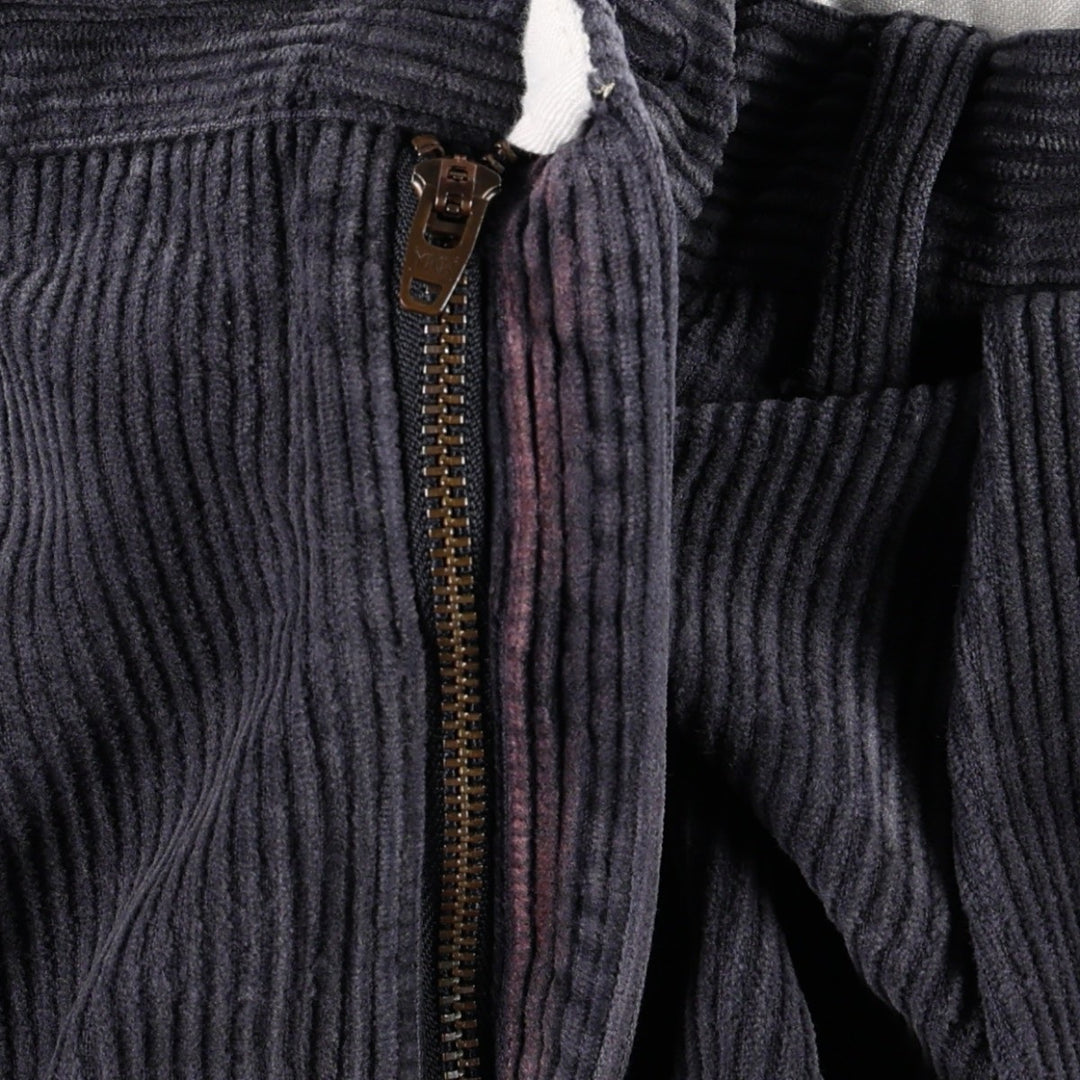 Ralph Lauren POLO by Ralph Lauren ANDREW PANT, two-pleat corduroy pants, men's size W32 cotton navy blue type Vintage Second Hand