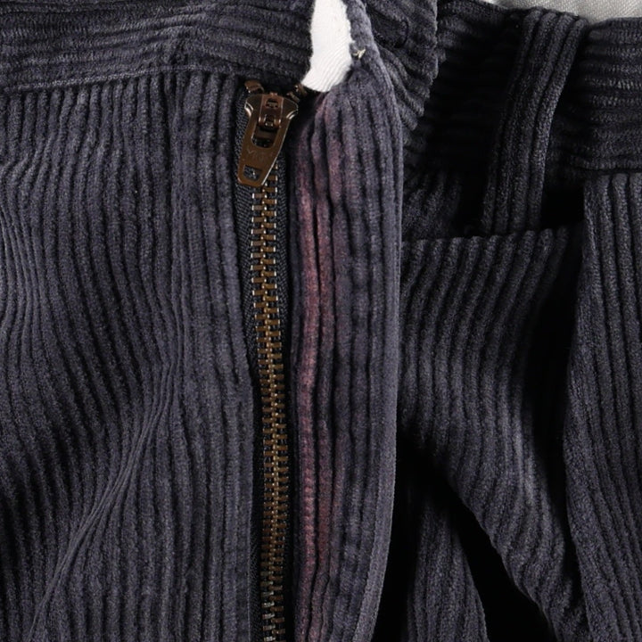 Ralph Lauren POLO by Ralph Lauren ANDREW PANT, two-pleat corduroy pants, men's size W32 cotton navy blue type Vintage Second Hand