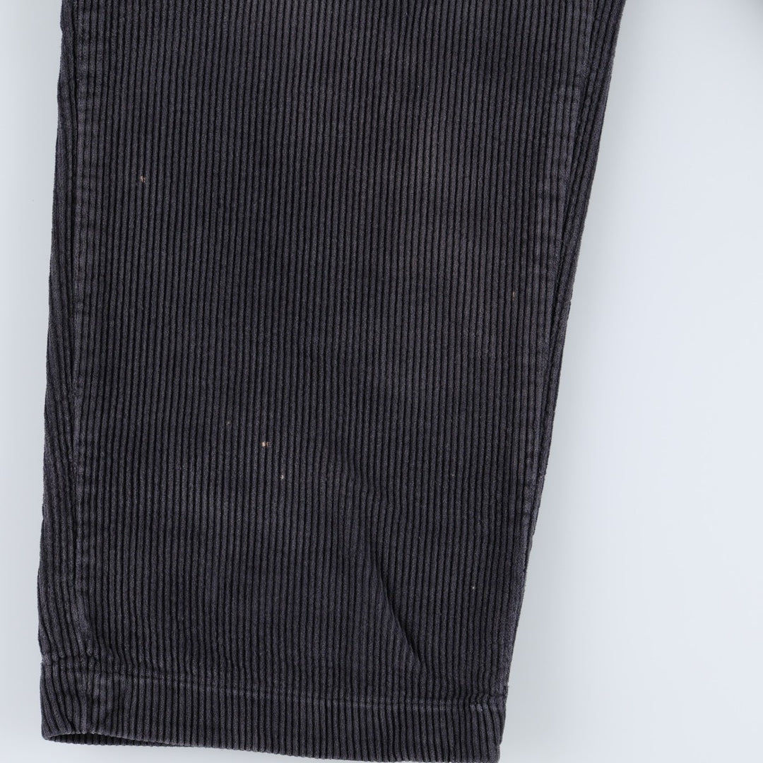 Ralph Lauren POLO by Ralph Lauren ANDREW PANT, two-pleat corduroy pants, men's size W32 cotton navy blue type Vintage Second Hand