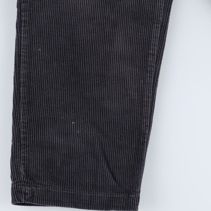 Ralph Lauren POLO by Ralph Lauren ANDREW PANT, two-pleat corduroy pants, men's size W32 cotton navy blue type Vintage Second Hand