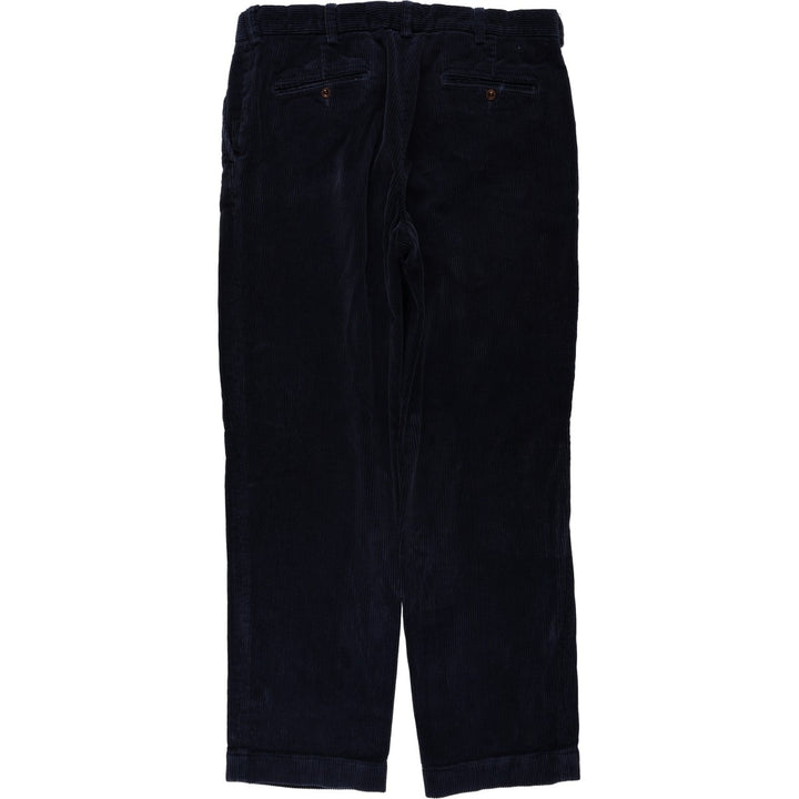 Ralph Lauren POLO by Ralph Lauren PRESTON PANT Wide-wale corduroy pants, men's size W36 (approx.) cotton navy blue type Vintage Second Hand