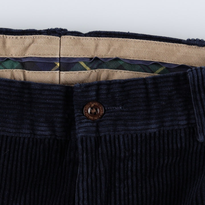 Ralph Lauren POLO by Ralph Lauren PRESTON PANT Wide-wale corduroy pants, men's size W36 (approx.) cotton navy blue type Vintage Second Hand