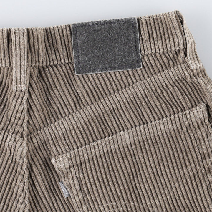 1990'S Levi's Silver Tab Baggy Corduroy Pants, Made in USA, Men's Size W31 (approx.), Vintage cotton beige type brown Vintage Second Hand