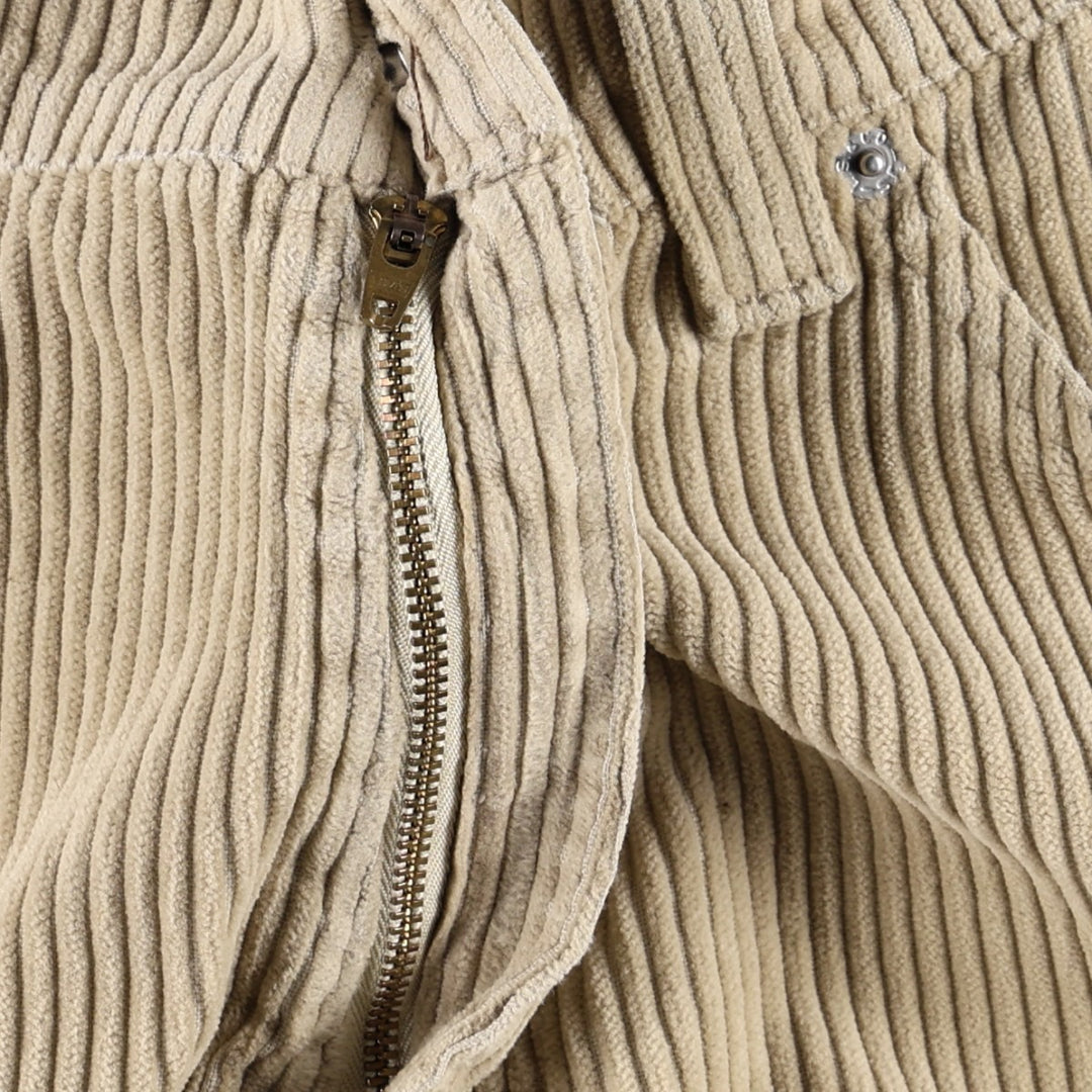 1990'S Levi's 00505-0276 Corduroy Pants, Made in USA, Men's Size W36 (approx.) cotton Beige type Vintage Second Hand