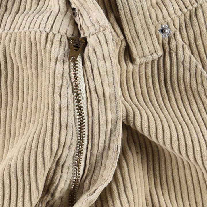 1990'S Levi's 00505-0276 Corduroy Pants, Made in USA, Men's Size W36 (approx.) cotton Beige type Vintage Second Hand