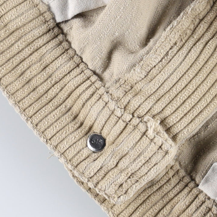 1990'S Levi's 00505-0276 Corduroy Pants, Made in USA, Men's Size W36 (approx.) cotton Beige type Vintage Second Hand