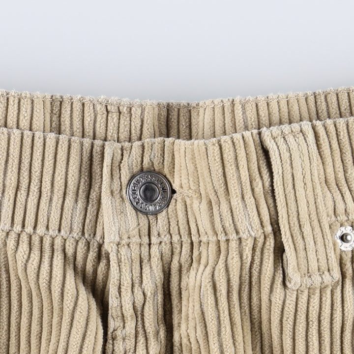 1990'S Levi's 00505-0276 Corduroy Pants, Made in USA, Men's Size W36 (approx.) cotton Beige type Vintage Second Hand