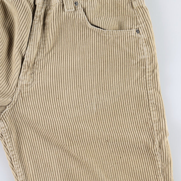 1990'S Levi's 00505-0276 Corduroy Pants, Made in USA, Men's Size W36 (approx.) cotton Beige type Vintage Second Hand