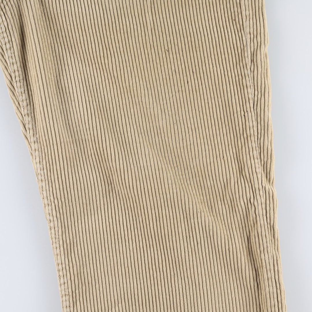 1990'S Levi's 00505-0276 Corduroy Pants, Made in USA, Men's Size W36 (approx.) cotton Beige type Vintage Second Hand