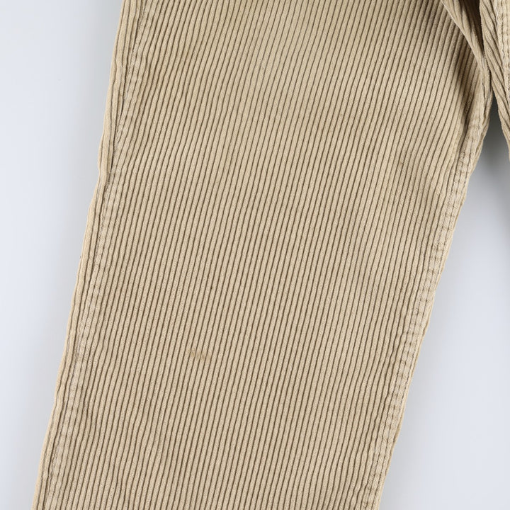1990'S Levi's 00505-0276 Corduroy Pants, Made in USA, Men's Size W36 (approx.) cotton Beige type Vintage Second Hand