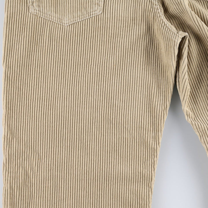 1990'S Levi's 00505-0276 Corduroy Pants, Made in USA, Men's Size W36 (approx.) cotton Beige type Vintage Second Hand