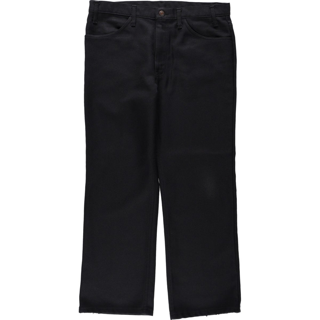 ~1990'S Levi's 10517-6159 Slacks Pants, Made in USA, Men's W36 (approx.), Vintage polyester black type Vintage Second Hand