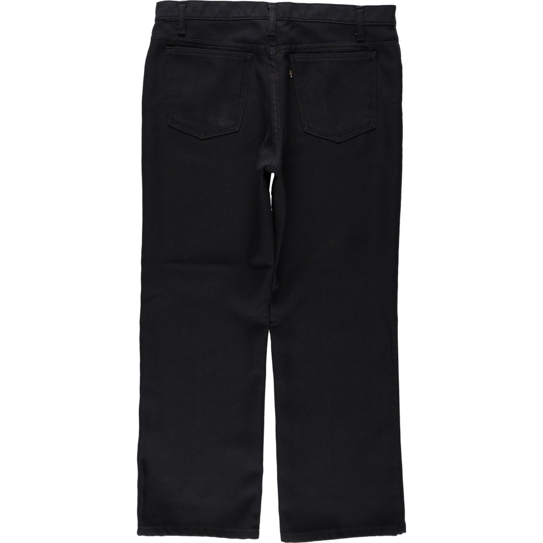 ~1990'S Levi's 10517-6159 Slacks Pants, Made in USA, Men's W36 (approx.), Vintage polyester black type Vintage Second Hand