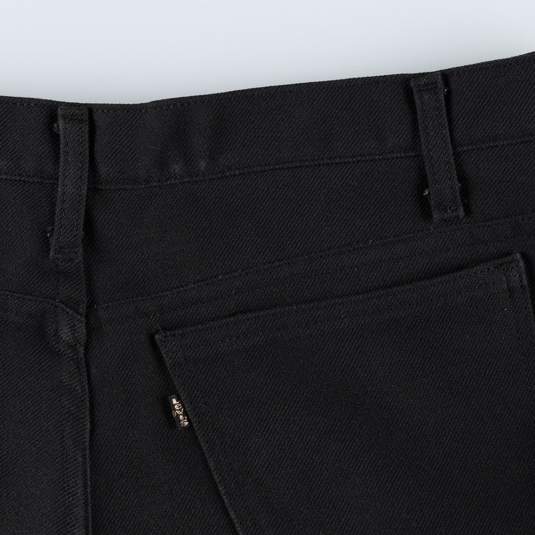 ~1990'S Levi's 10517-6159 Slacks Pants, Made in USA, Men's W36 (approx.), Vintage polyester black type Vintage Second Hand