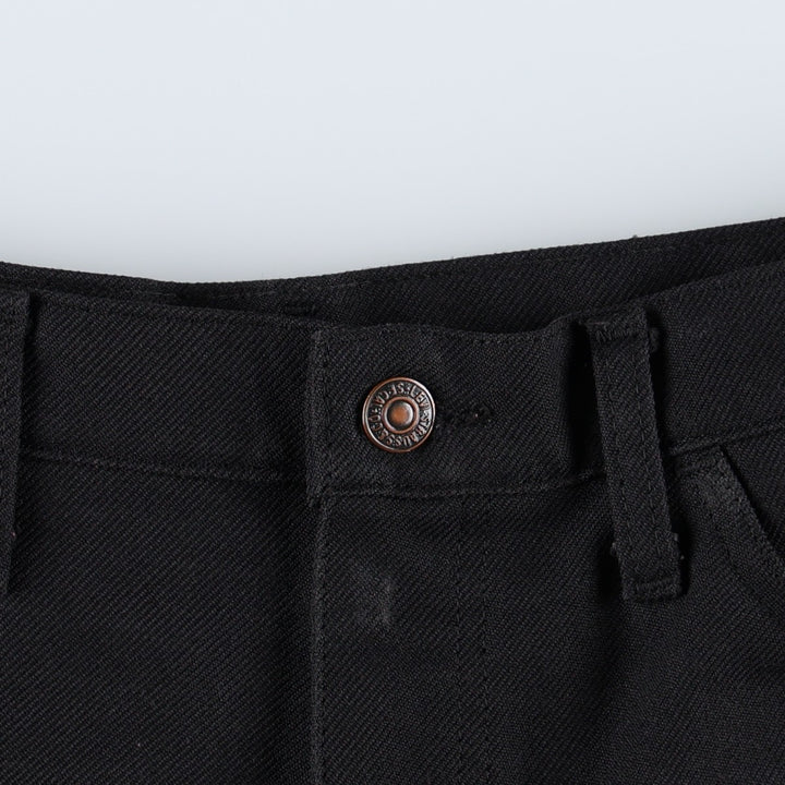 ~1990'S Levi's 10517-6159 Slacks Pants, Made in USA, Men's W36 (approx.), Vintage polyester black type Vintage Second Hand