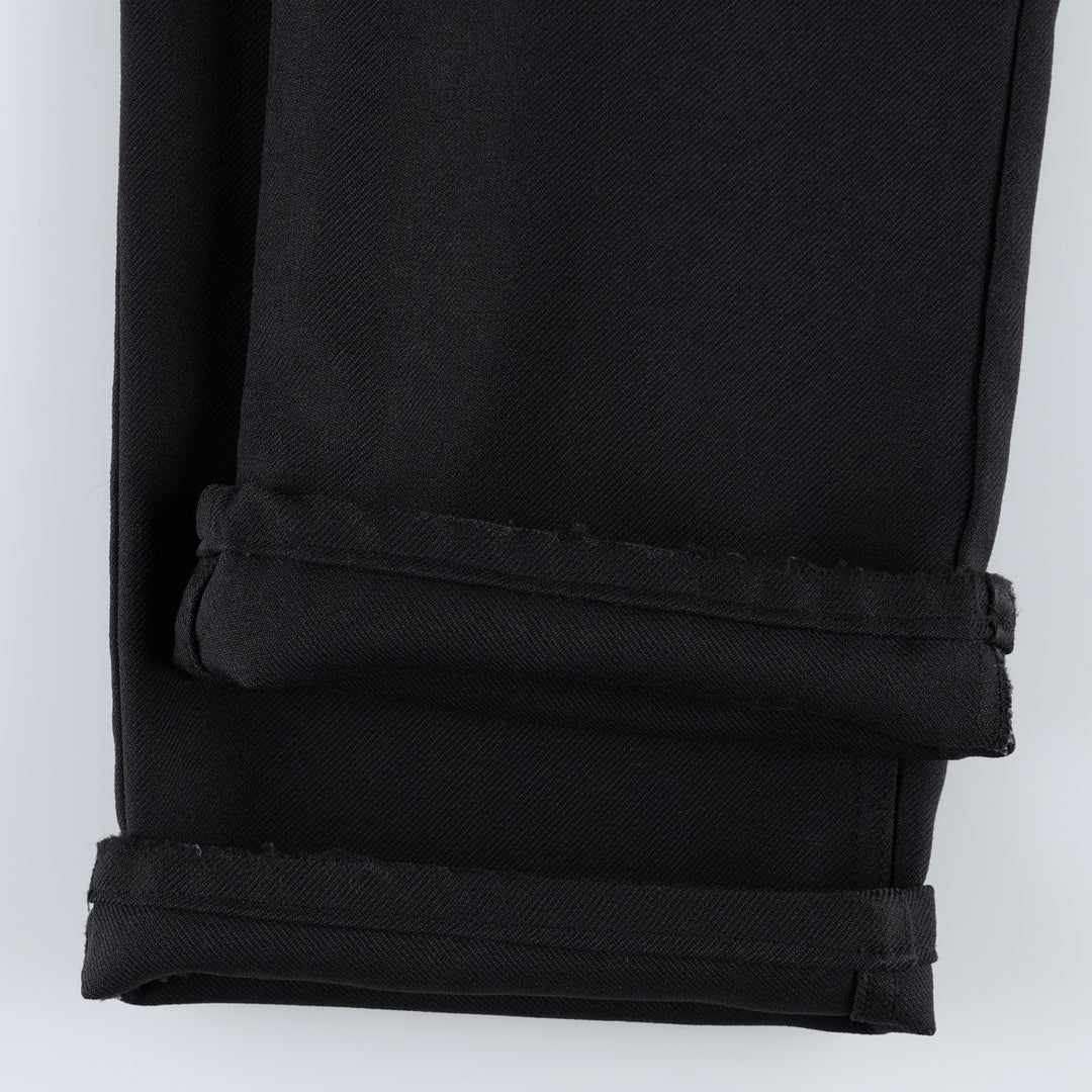 ~1990'S Levi's 10517-6159 Slacks Pants, Made in USA, Men's W36 (approx.), Vintage polyester black type Vintage Second Hand