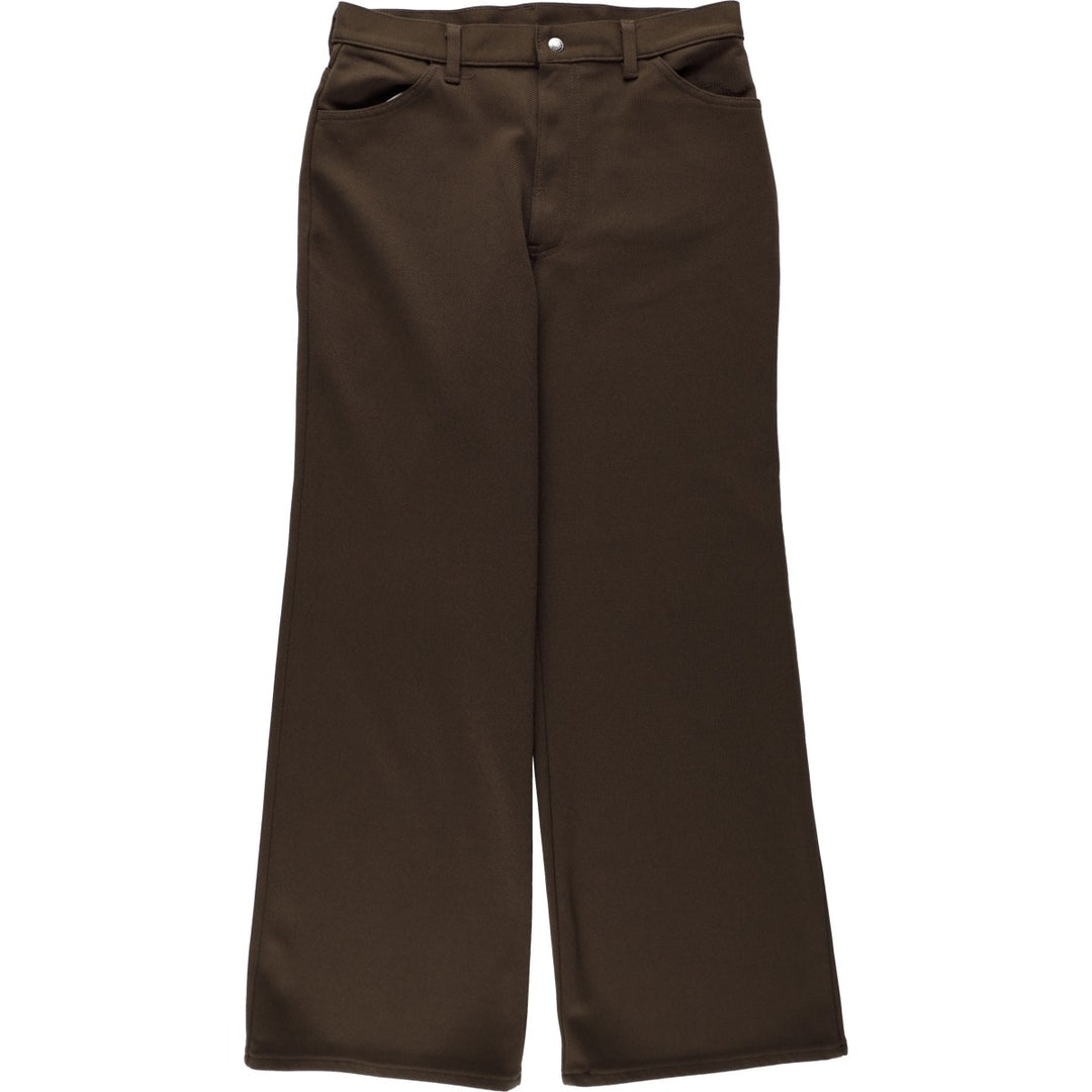 1970'S Levi's FOR ME slacks pants, men's size W32 (approx.), vintage. unclear brown type Vintage Second Hand