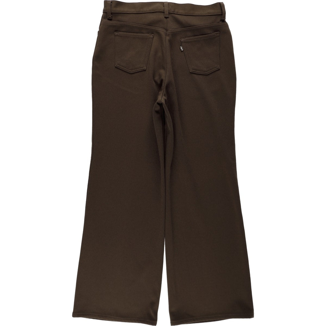 1970'S Levi's FOR ME slacks pants, men's size W32 (approx.), vintage. unclear brown type Vintage Second Hand
