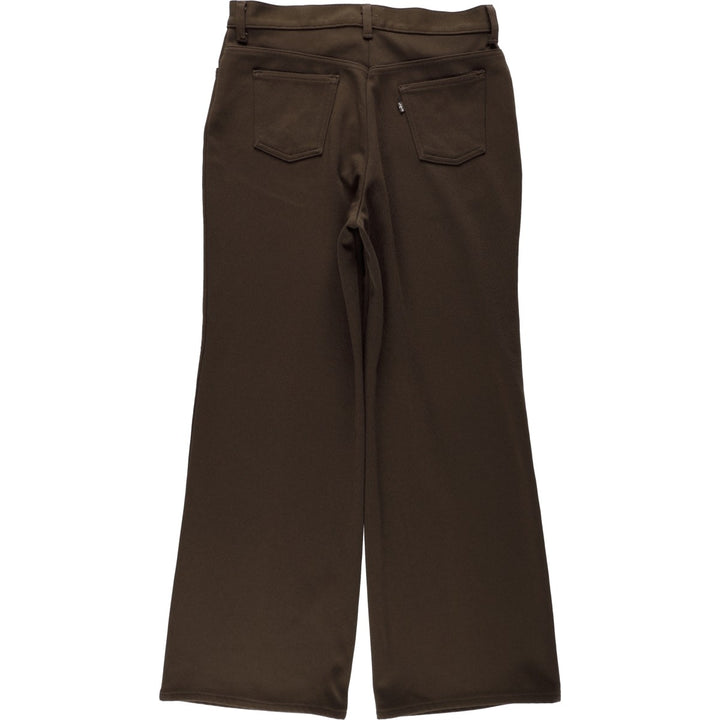 1970'S Levi's FOR ME slacks pants, men's size W32 (approx.), vintage. unclear brown type Vintage Second Hand