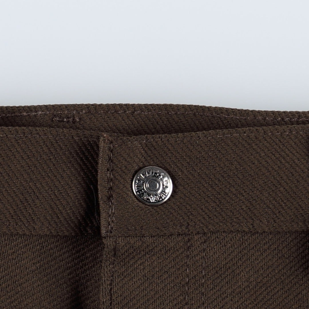 1970'S Levi's FOR ME slacks pants, men's size W32 (approx.), vintage. unclear brown type Vintage Second Hand