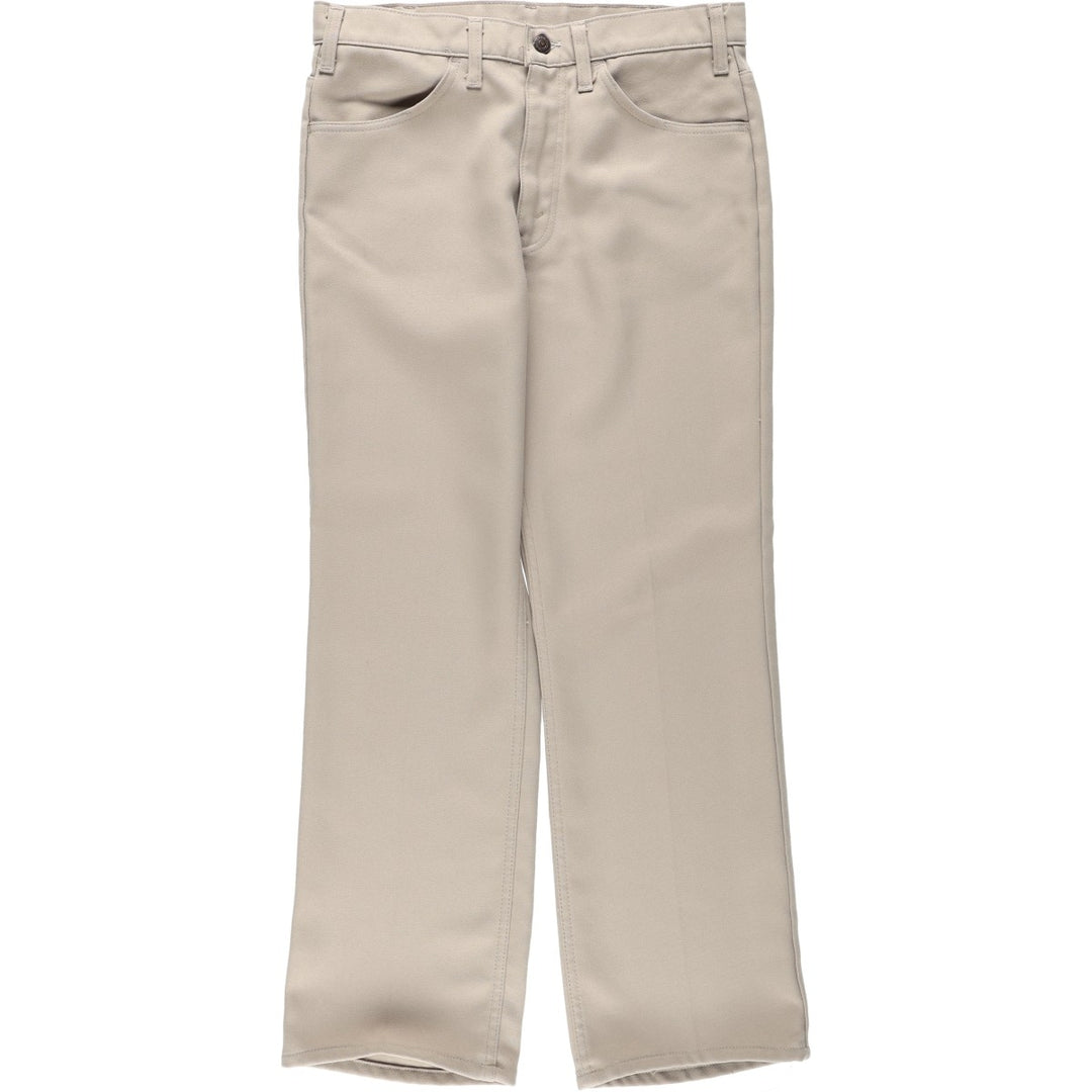 70s-80'S Levi's 10517-6122 Flare Pants, Men's W32 (approx.), Vintage unclear Beige type Vintage Second Hand