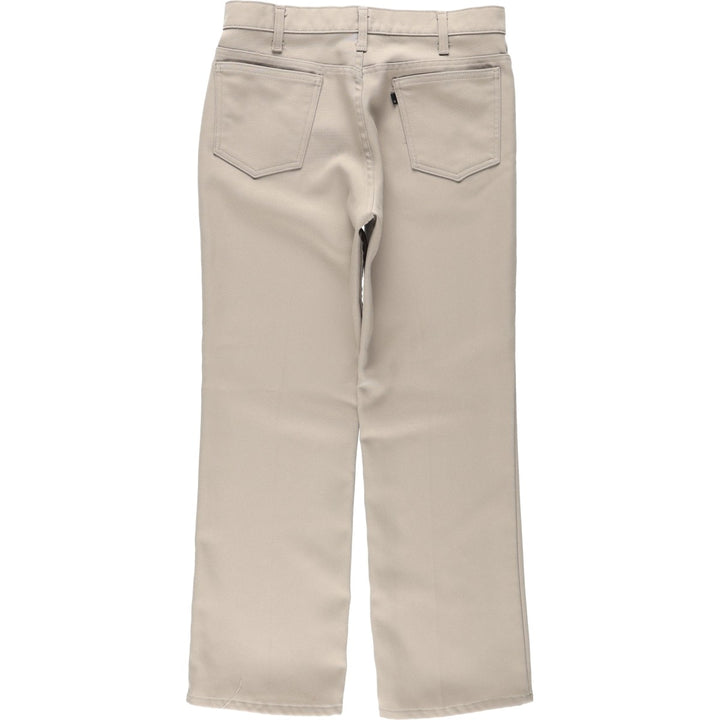 70s-80'S Levi's 10517-6122 Flare Pants, Men's W32 (approx.), Vintage unclear Beige type Vintage Second Hand