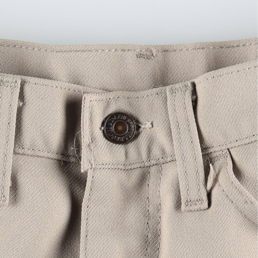 70s-80'S Levi's 10517-6122 Flare Pants, Men's W32 (approx.), Vintage unclear Beige type Vintage Second Hand