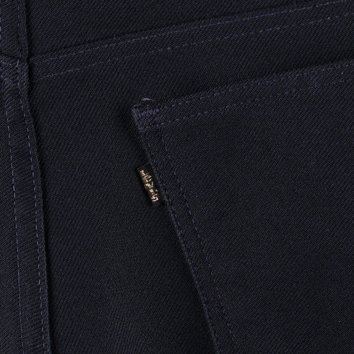 1990'S Levi's 10517-6117 Flare Pants, Made in USA, Men's W35 (approx.), Vintage polyester navy blue type Vintage Second Hand
