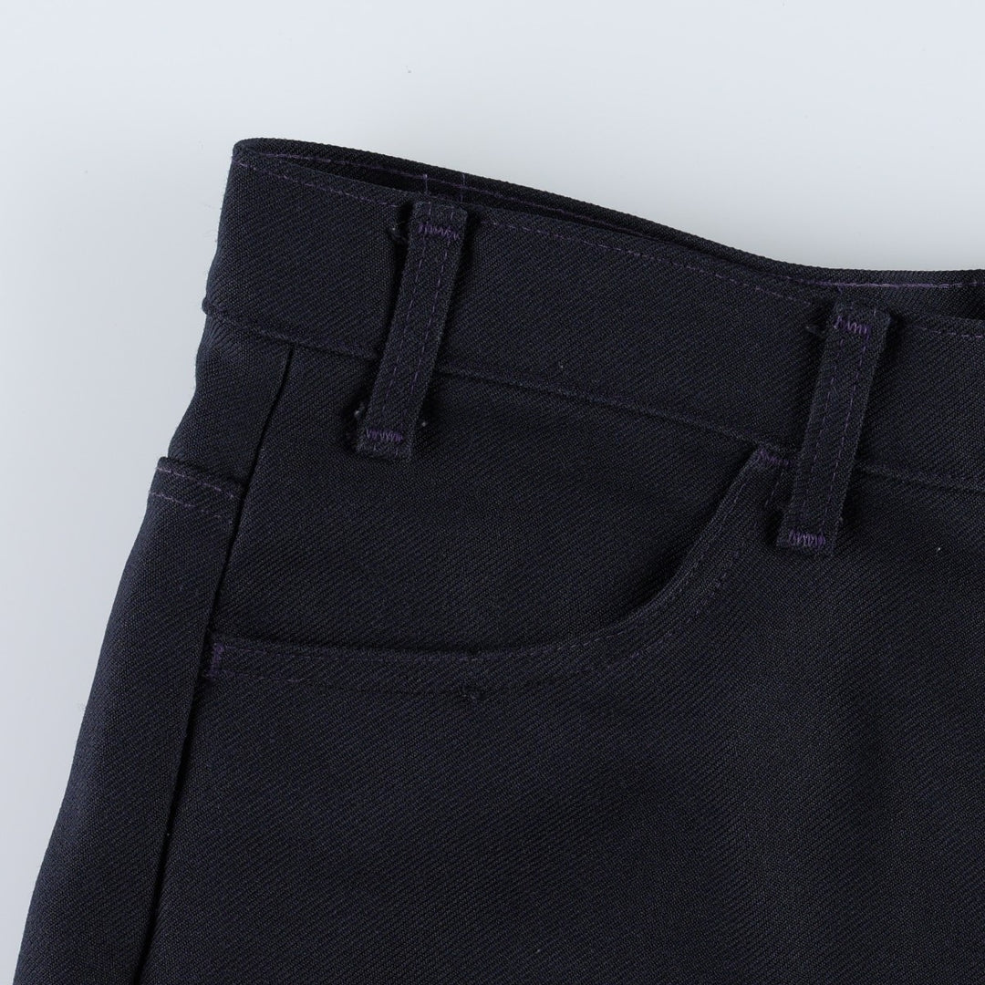 1990'S Levi's 10517-6117 Flare Pants, Made in USA, Men's W35 (approx.), Vintage polyester navy blue type Vintage Second Hand