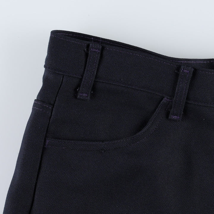 1990'S Levi's 10517-6117 Flare Pants, Made in USA, Men's W35 (approx.), Vintage polyester navy blue type Vintage Second Hand