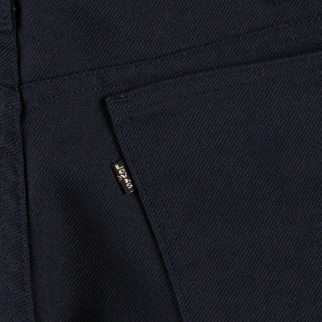 1990'S Levi's 10517-6117 Flare Pants, Made in USA, Men's Size W33 (approx.), Vintage polyester navy blue type Vintage Second Hand