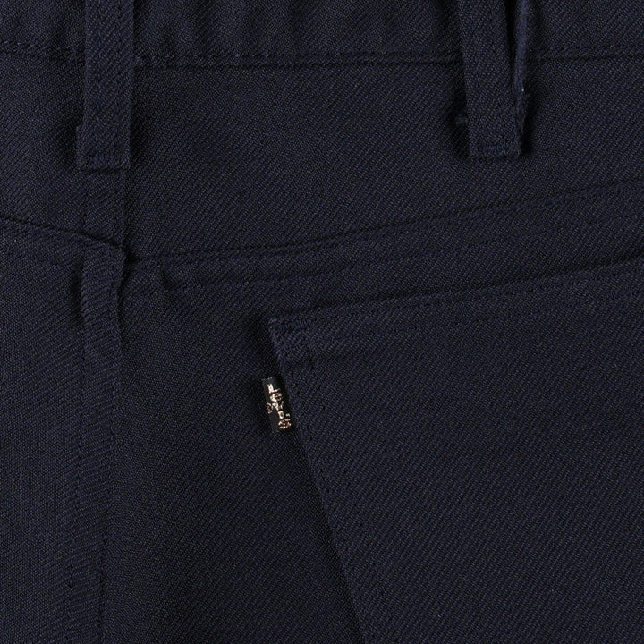 1990'S Levi's 10517-6117 Flare Pants, Made in USA, Men's Size W36 (approx.), Vintage polyester navy blue type Vintage Second Hand