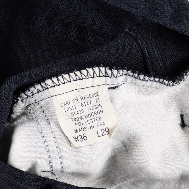 1990'S Levi's 10517-6117 Flare Pants, Made in USA, Men's Size W36 (approx.), Vintage polyester navy blue type Vintage Second Hand