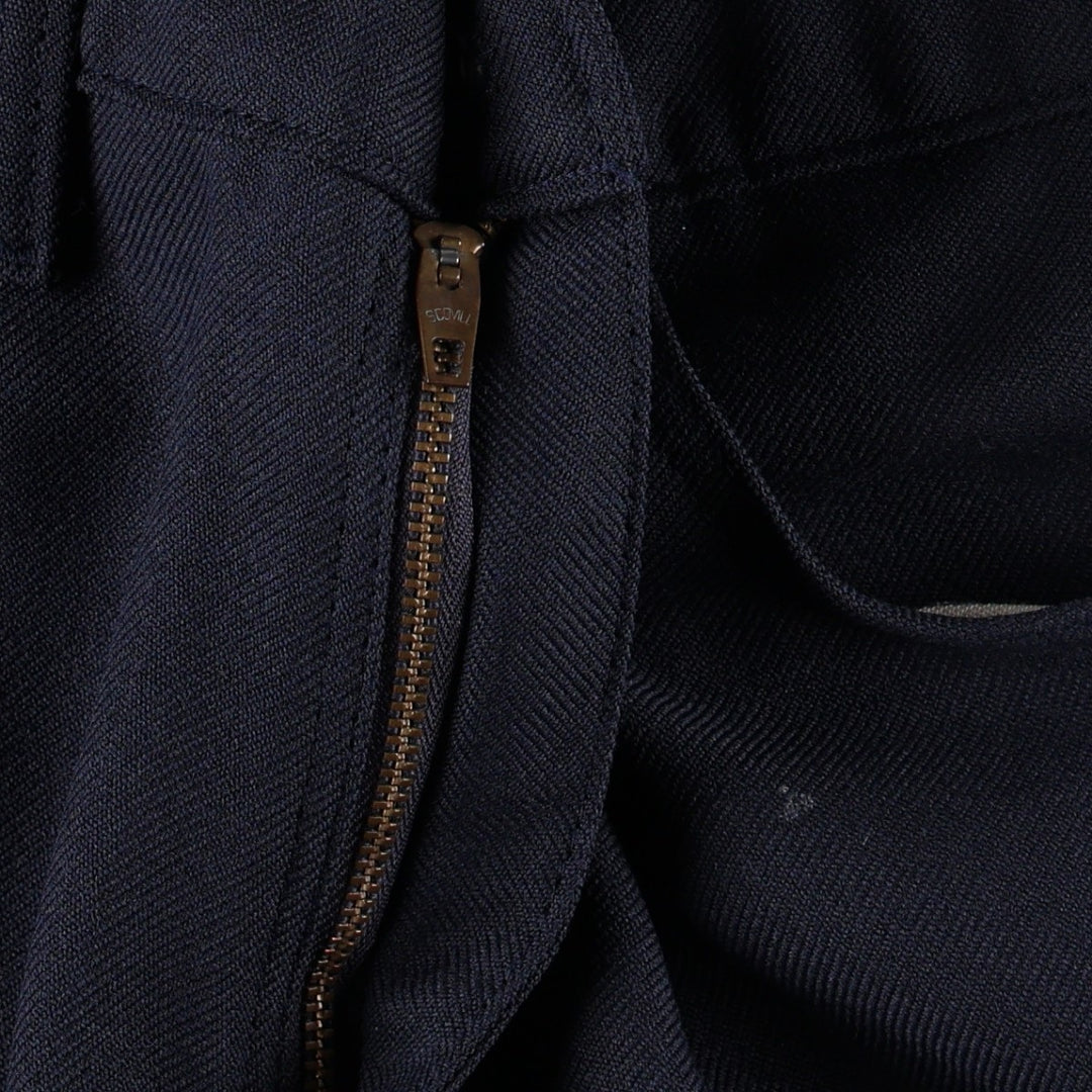1990'S Levi's 10517-6117 Flare Pants, Made in USA, Men's Size W36 (approx.), Vintage polyester navy blue type Vintage Second Hand