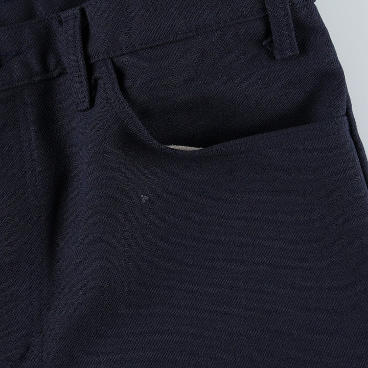 1990'S Levi's 10517-6117 Flare Pants, Made in USA, Men's Size W36 (approx.), Vintage polyester navy blue type Vintage Second Hand