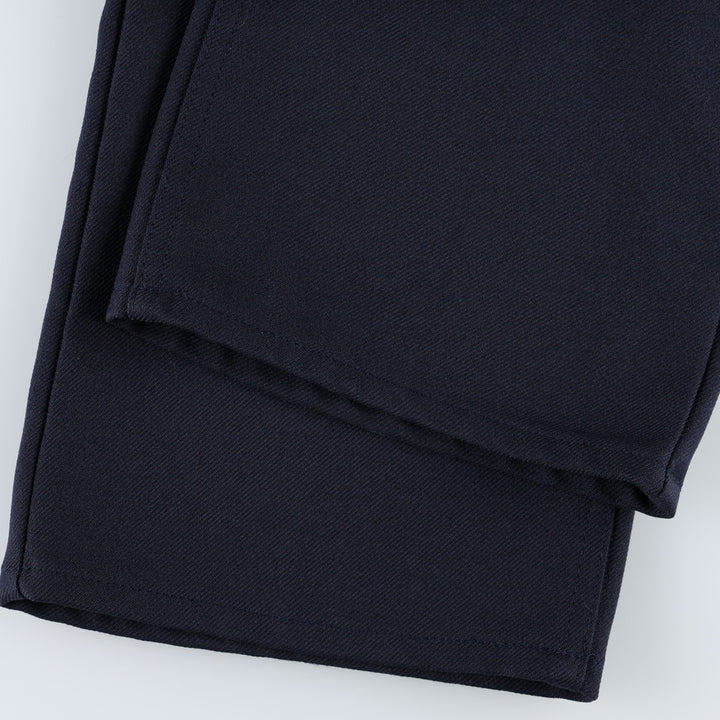 1990'S Levi's 10517-6117 Flare Pants, Made in USA, Men's Size W36 (approx.), Vintage polyester navy blue type Vintage Second Hand