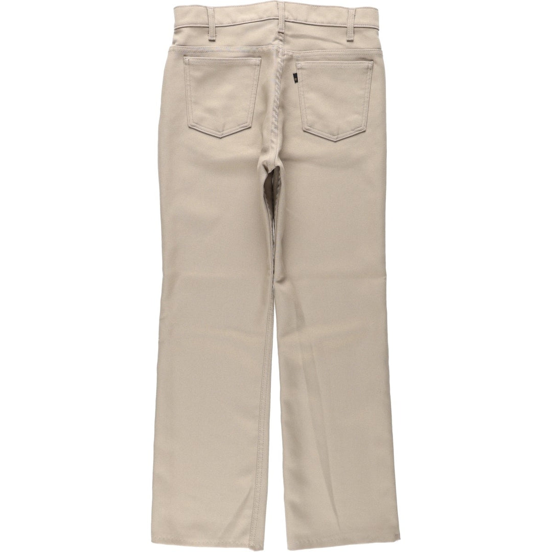 1990'S Levi's 10517-6122 slacks, made in USA, men's size W32 (approx.), vintage. polyester Beige type Vintage Second Hand