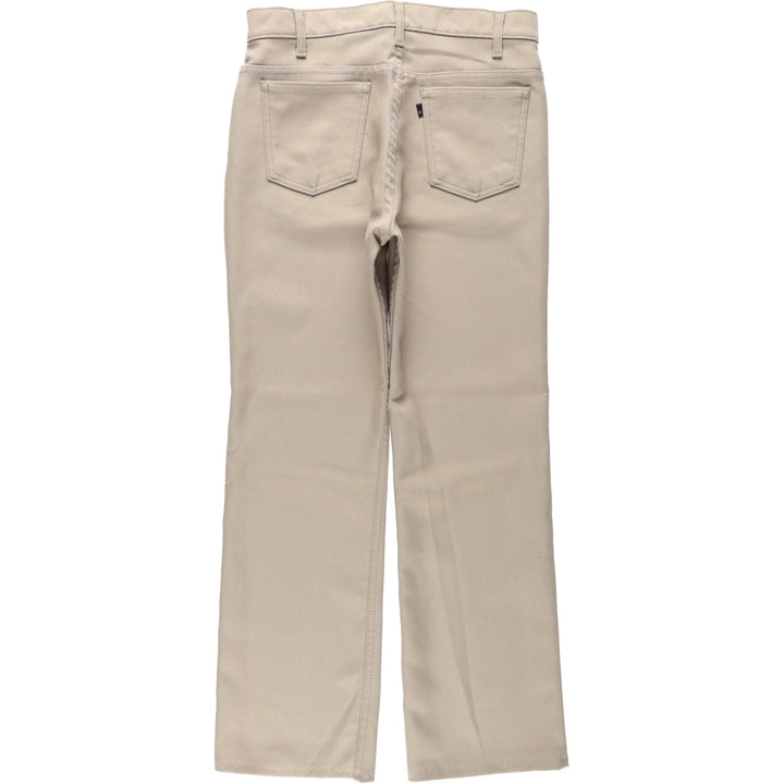 1990'S Levi's 10517-6122 slacks, made in USA, men's size W32 (approx.), vintage. polyester Beige type Vintage Second Hand