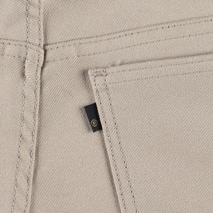 1990'S Levi's 10517-6122 slacks, made in USA, men's size W32 (approx.), vintage. polyester Beige type Vintage Second Hand