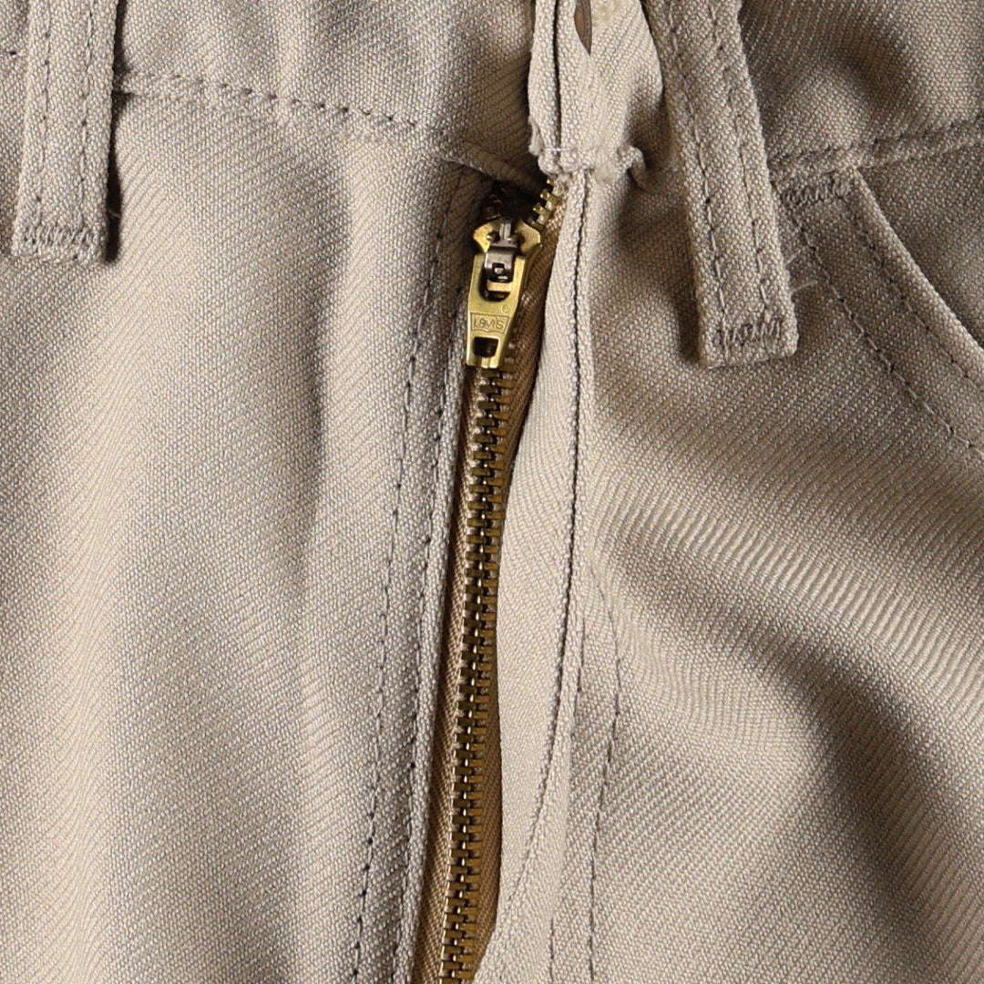 1990'S Levi's 10517-6122 slacks, made in USA, men's size W32 (approx.), vintage. polyester Beige type Vintage Second Hand