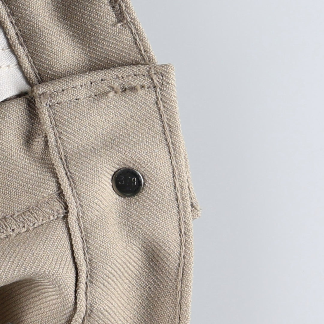 1990'S Levi's 10517-6122 slacks, made in USA, men's size W32 (approx.), vintage. polyester Beige type Vintage Second Hand