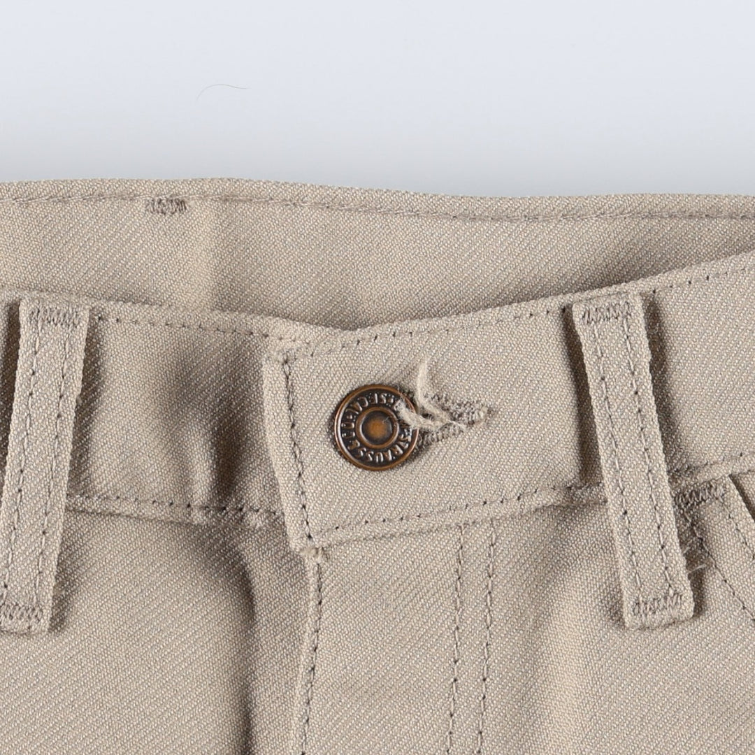 1990'S Levi's 10517-6122 slacks, made in USA, men's size W32 (approx.), vintage. polyester Beige type Vintage Second Hand