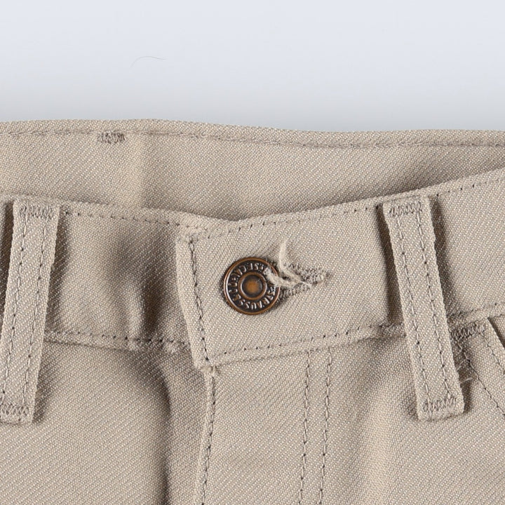 1990'S Levi's 10517-6122 slacks, made in USA, men's size W32 (approx.), vintage. polyester Beige type Vintage Second Hand