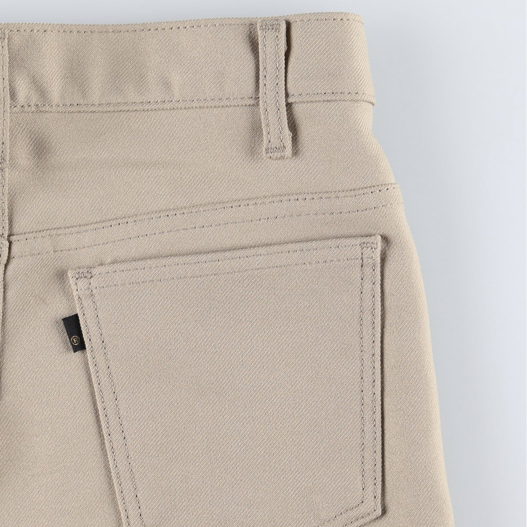 1990'S Levi's 10517-6122 slacks, made in USA, men's size W32 (approx.), vintage. polyester Beige type Vintage Second Hand